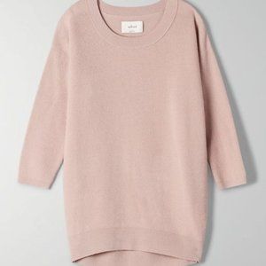 ARITIZIA WILFRED PINK SWEATER CASUAL CUTE BASIC